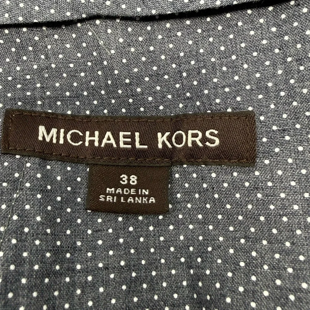 NWT Michael Kors Linen Blend Chino Shorts 38 Khaki Adjustable Waist $98